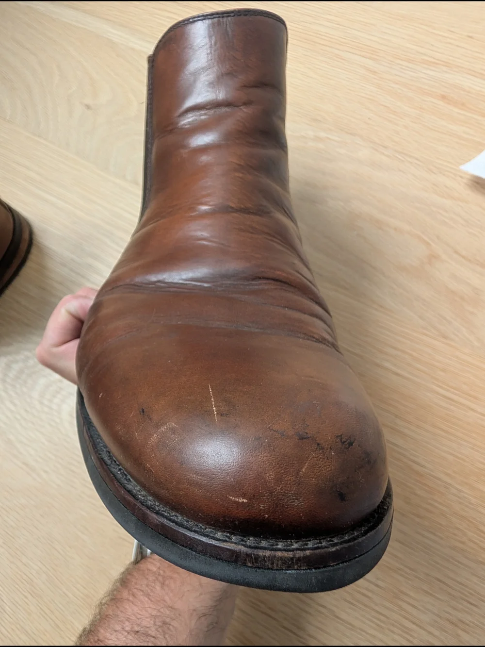 Men's Brown Leather Chelsea Boots - Classic Slip-On Style